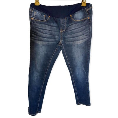 Bella Vida Size Xl Denim Maternity Pants