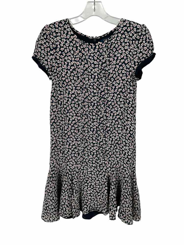 Ralph Lauren Size 8 Black Floral Dress